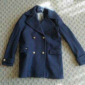 NWOT Superdry Wool Peacoat